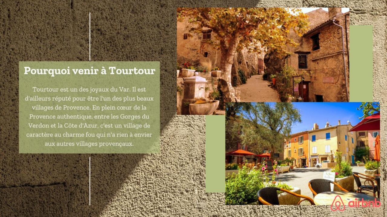 Chambres En Campagne Tourtour Exterior foto